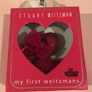 Brand new, never worn Stuart Weitzman baby shoes